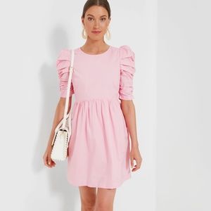 Pink Ruched Puff Sleeve Barbie Mini Dress  HYACINTH HOUSE
